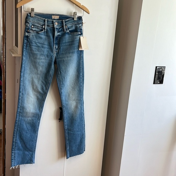 MOTHER  Mid Rize Dazzler Ankle Fray Size 24 NWT - Picture 6 of 16